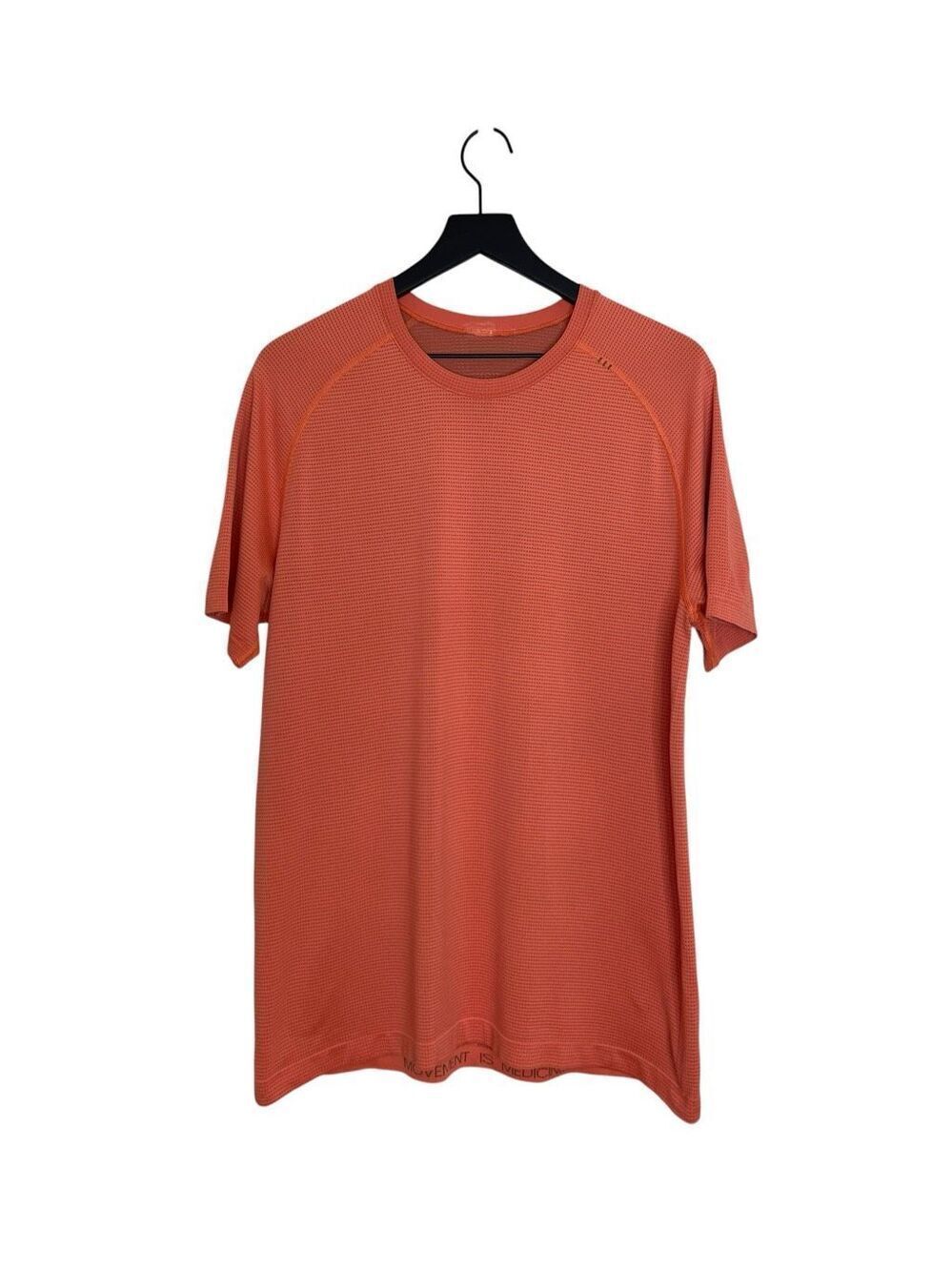 Lululemon Men’s Short Sleeve Shirt Orange Size Large